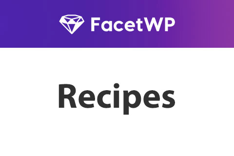WordPress plugin FacetWP Recipes