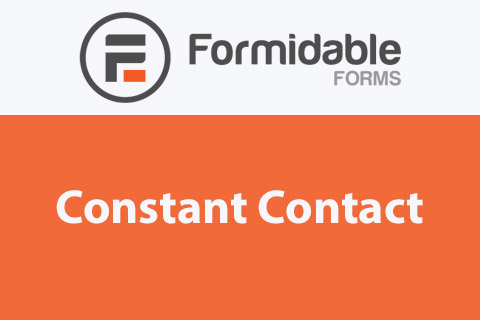 WordPress plugin Formidable Constant Contact