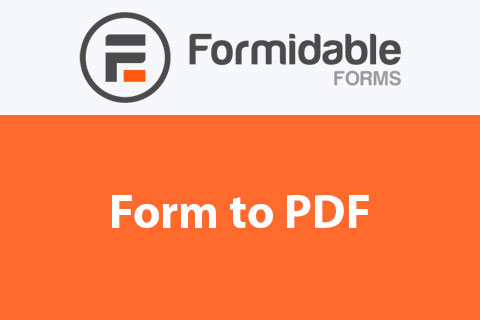 WordPress plugin Formidable PDFs