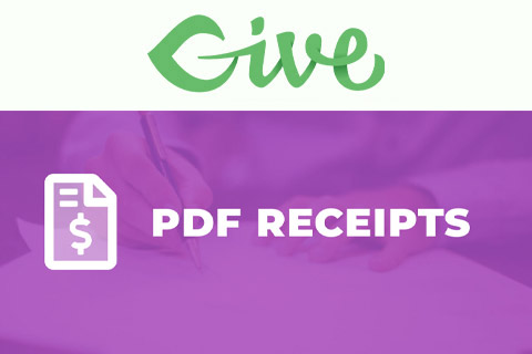 WordPress plugin Give PDF Receipts