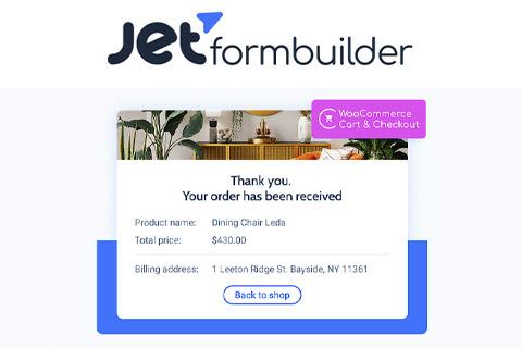 WordPress plugin JetFormBuilder Pro WooCommerce Cart & Checkout Action