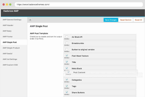 WordPress plugin Kadence AMP