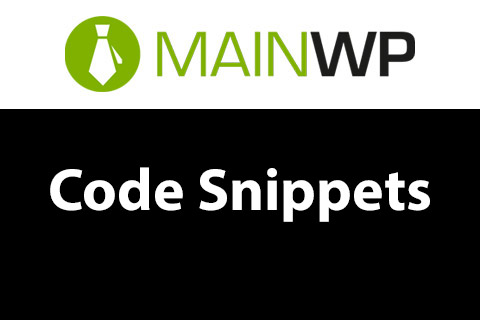 WordPress plugin MainWP Code Snippets