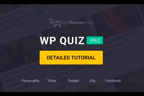 WordPress plugin MyThemeShop WP Quiz Pro