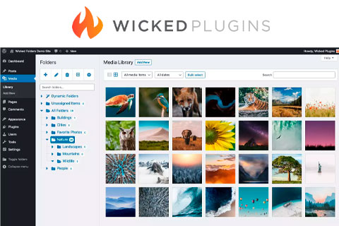 WordPress plugin Wicked Folders Pro