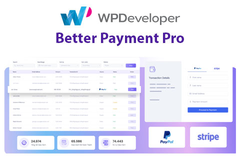 WordPress plugin Better Payment Pro