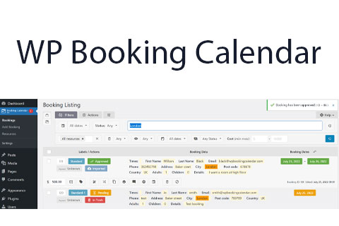 WordPress plugin Booking Calendar