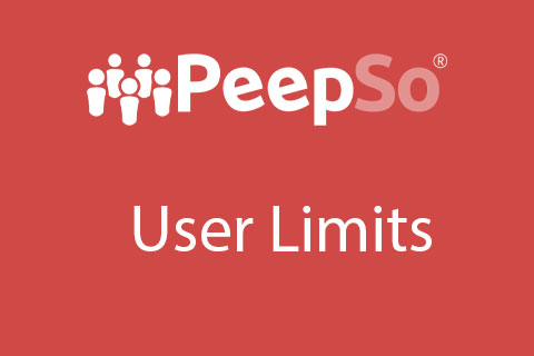 WordPress plugin PeepSo User Limits