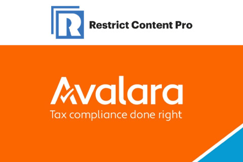 WordPress plugin Restrict Content Pro Avatax