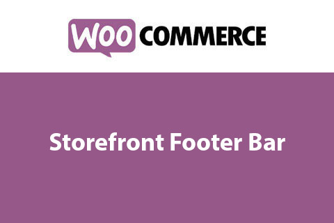 Plugin WooCommerce Storefront Footer Bar WordPress plugin WooCommerce Storefront Footer Bar