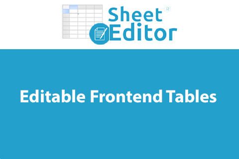 WP Sheet Editor Editable Frontend Tables