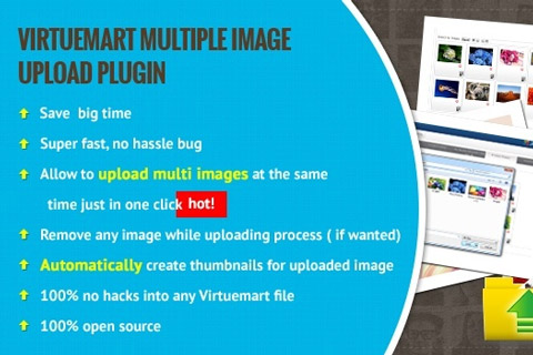 Joomla extension VirtueMart Multiupload