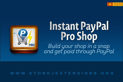 Joomla extension Instant Paypal Pro Shop