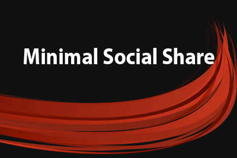 Joomla extension JoomClub Minimal Social Share