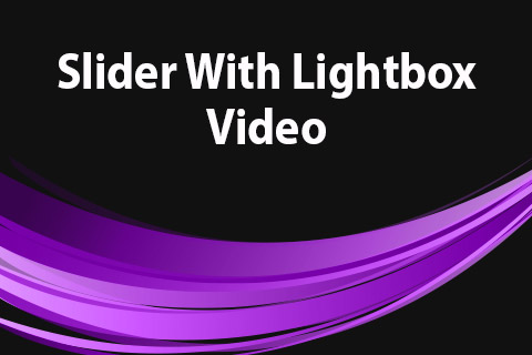Joomla extension JoomClub Slider With Lightbox Video