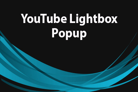 Joomla extension JoomClub YouTube Lightbox Popup