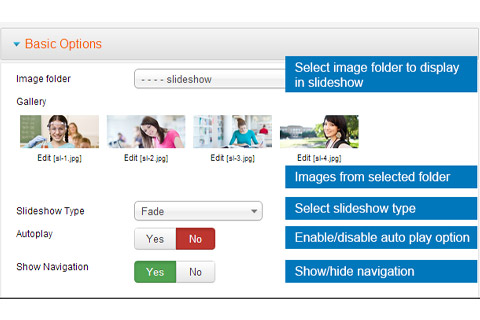 Joomla extension JA Slideshow Lite
