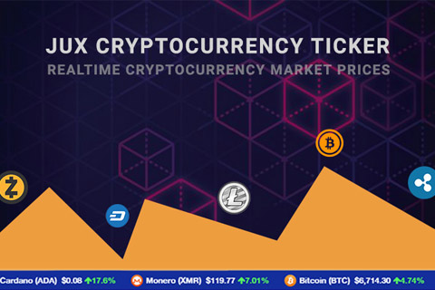JUX Cryptocurrency Ticker