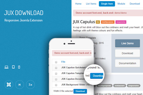 Joomla extension JUX Download