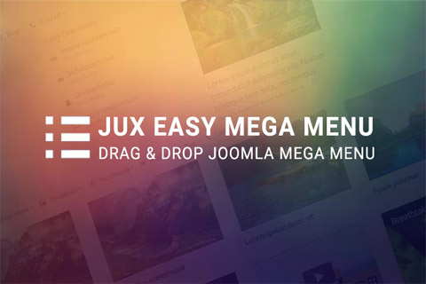Joomla extension JUX Easy Mega Menu