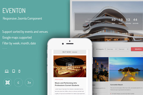 Extension JUX Eventon Joomla extension JUX Eventon