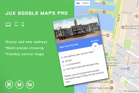 Joomla extension JUX Google Maps Pro