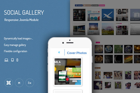 Joomla extension JUX Social Gallery