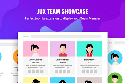 Joomla extension JUX Team Showcase