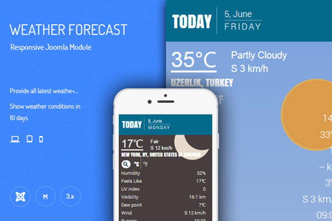 Joomla extension JUX Weather Forecast