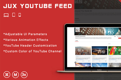 Joomla extension JUX YouTube Feed