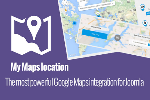 Joomla extension JoomUnited My Maps location