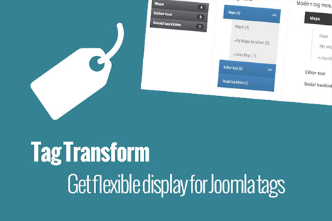 Joomla extension JoomUnited Tag Transform