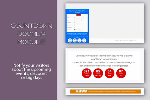 Joomla extension MX Countdown
