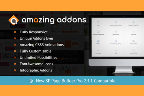 Joomla extension Amazing Addons For SP Page Builder