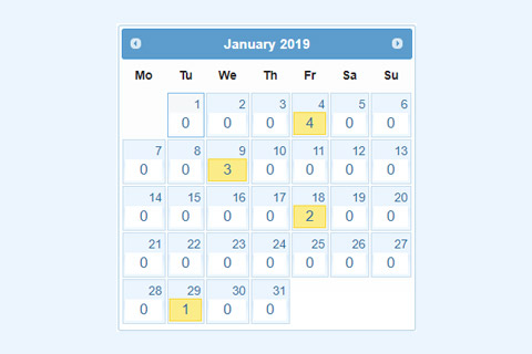 Joomla extension Articles Calendar