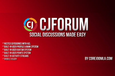 Joomla extension CjForum