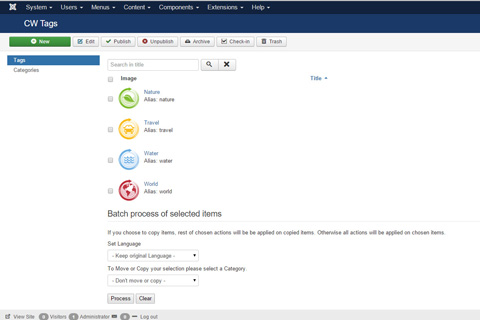 Joomla extension CW Tags