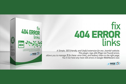 Joomla extension Fix 404 Error Links