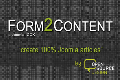 Joomla extension Form2Content Pro