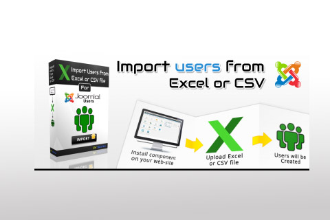 Joomla extension Import users from Excel or CSV file
