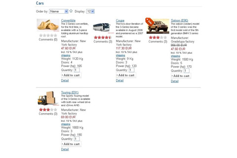 Joomla extension JoomShopping Plugins: Quantity in product list