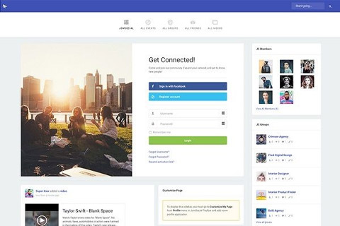 JomSocial Column Theme