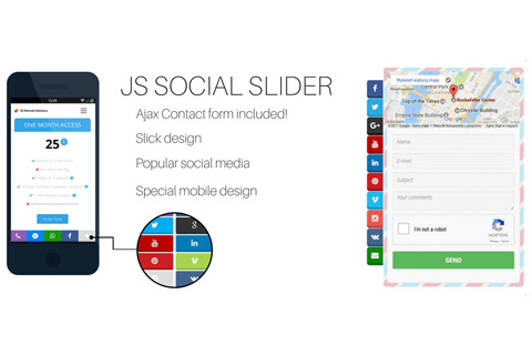 Joomla extension JS Social Slider