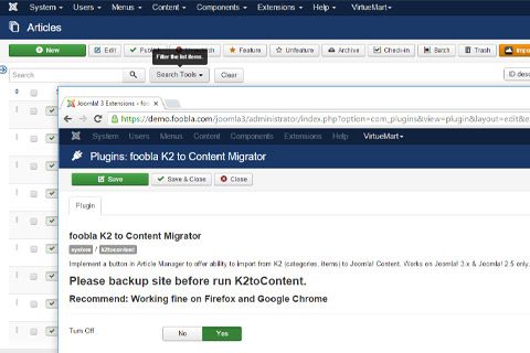 K2 to Content Migrator