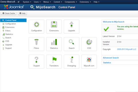 Joomla extension MijoSearch