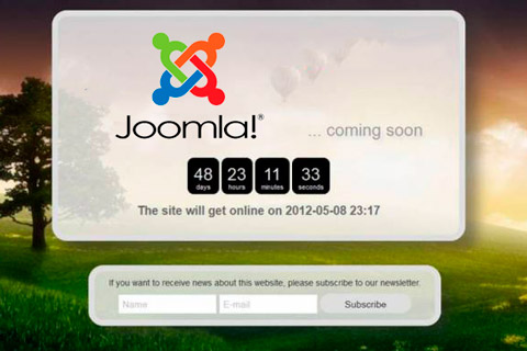 Joomla extension n3t Coming Soon