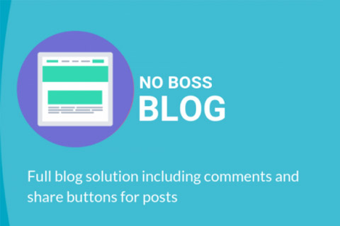 Joomla extension No Boss Blog
