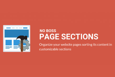 Joomla extension No Boss Page Sections Pro