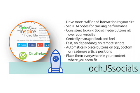 Joomla extension ochJSsocials