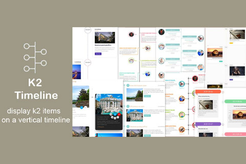 Joomla extension OL K2 Timeline